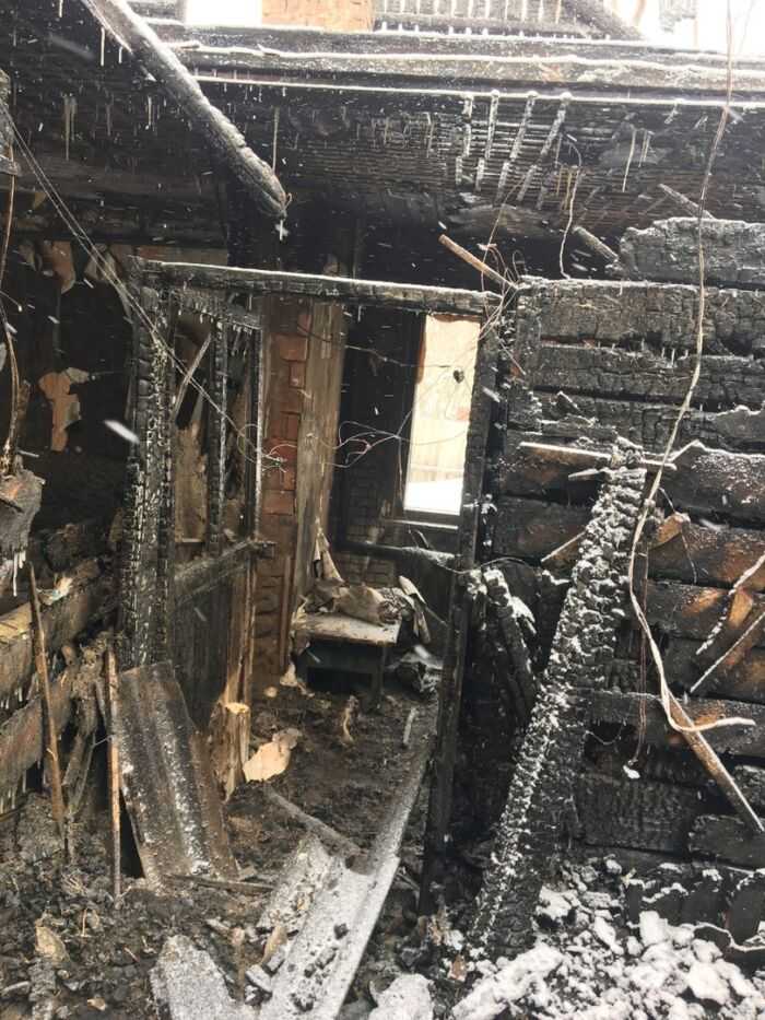 Сгорел дом